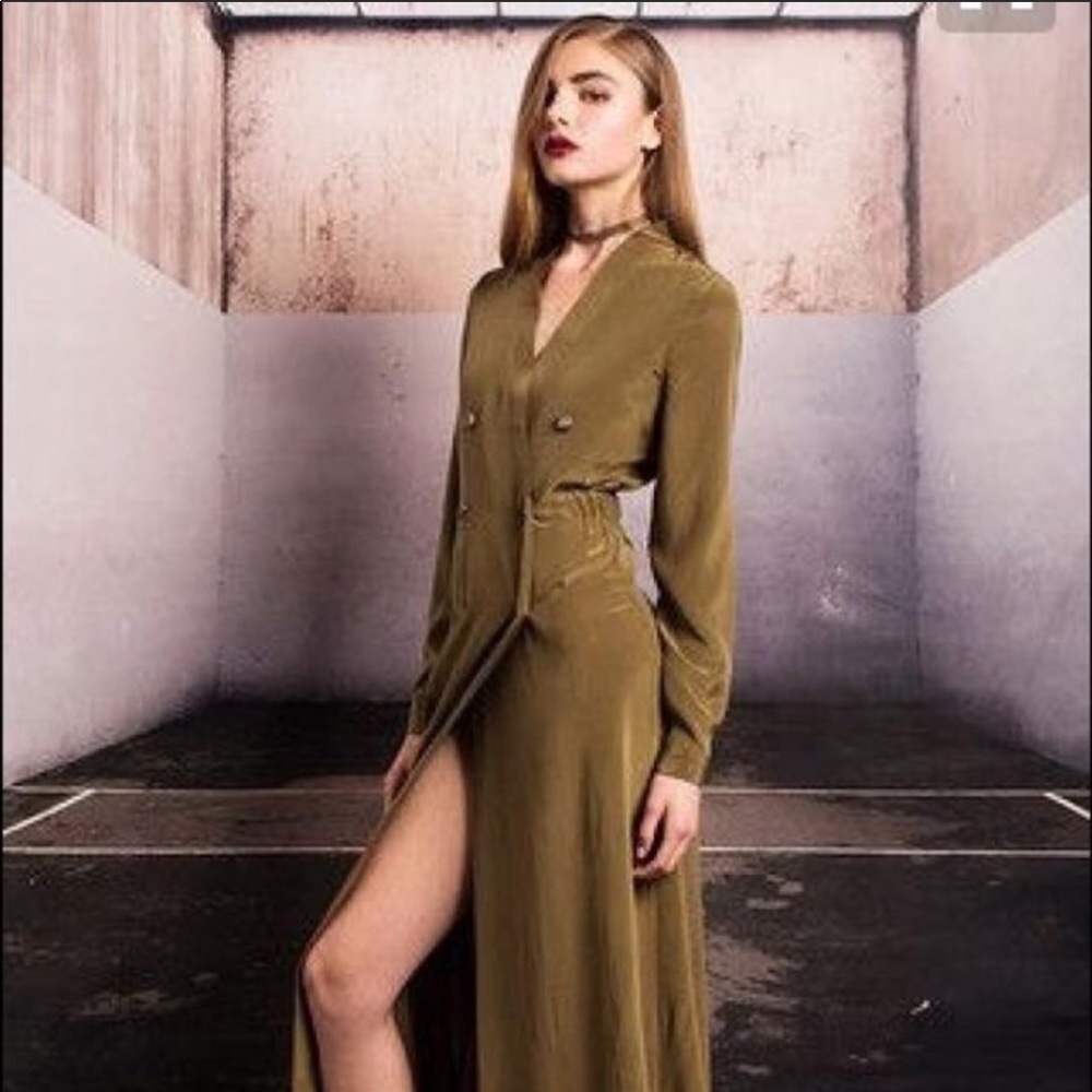 Stone Cold Fox Olive Folk Dress Size 1